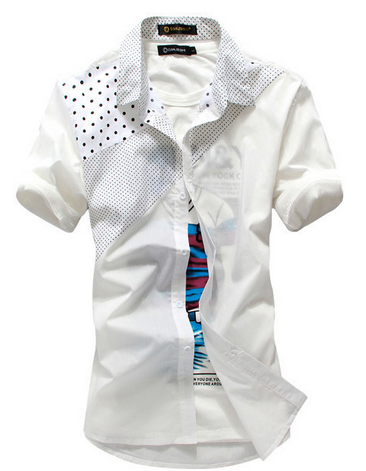 Camisa Masculina Casual branca