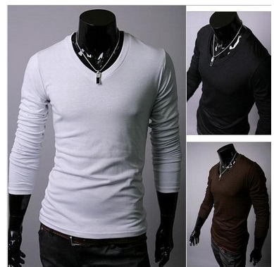 Camisa Masculina V-Neck Long