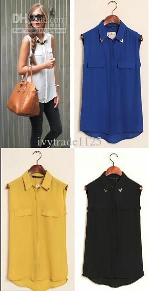 Chiffon blouse fake