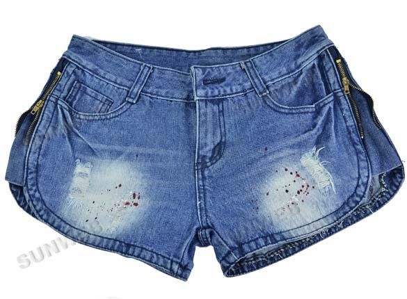 woman jeans short